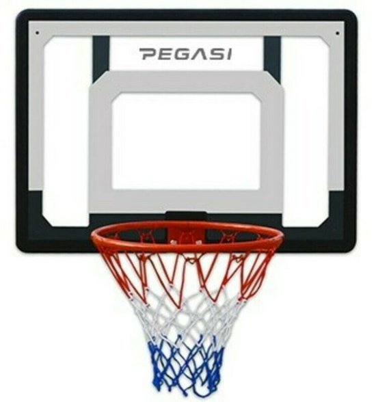 Pegasi basketbalbord met ring en net – 82 x 58 cm