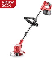 Kantenmaaier - Grastrimmer - Bosmaaier - Incl. 2 accu's en lader - Rood