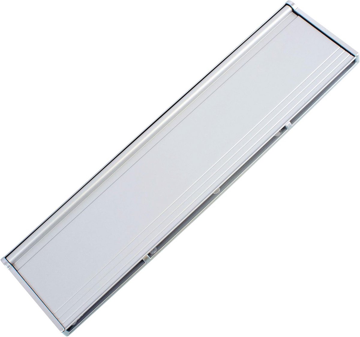 Interne metalen brievenbus borstel cover met veerbelast klep - 293mm x 77mm