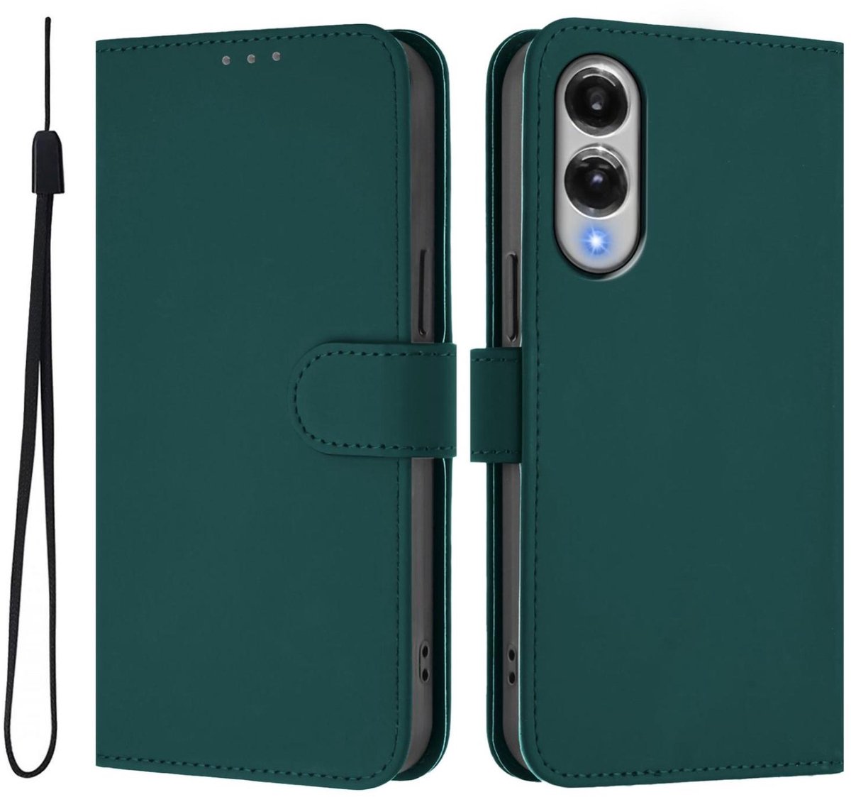 Mobigear Telefoonhoesje geschikt voor Samsung Galaxy S25 Edge Hoesje | Mobigear Urban Wallet Bookcase Portemonnee | Pasjeshouder voor 3 Pasjes | Telefoonhoesje voor Pinpas / OV Kaart / Rijbewijs - Groen