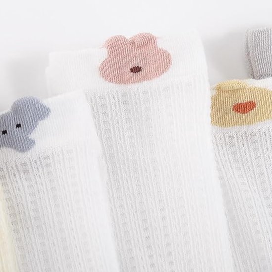 Lot De 10 Paires Chaussettes Enfants Filles Et Garçons - Coton Multicolore Confortables Et Respirantes