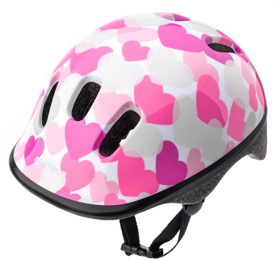 Meteor - Fietshelm - KS06 - XS 44-48 cm Roze harten