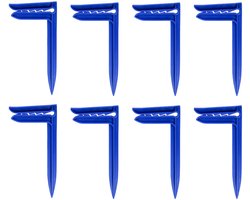 Benson Strandlaken klem - 8x - kunststof - 15 cm - Handdoekknijpers / handdoek klem