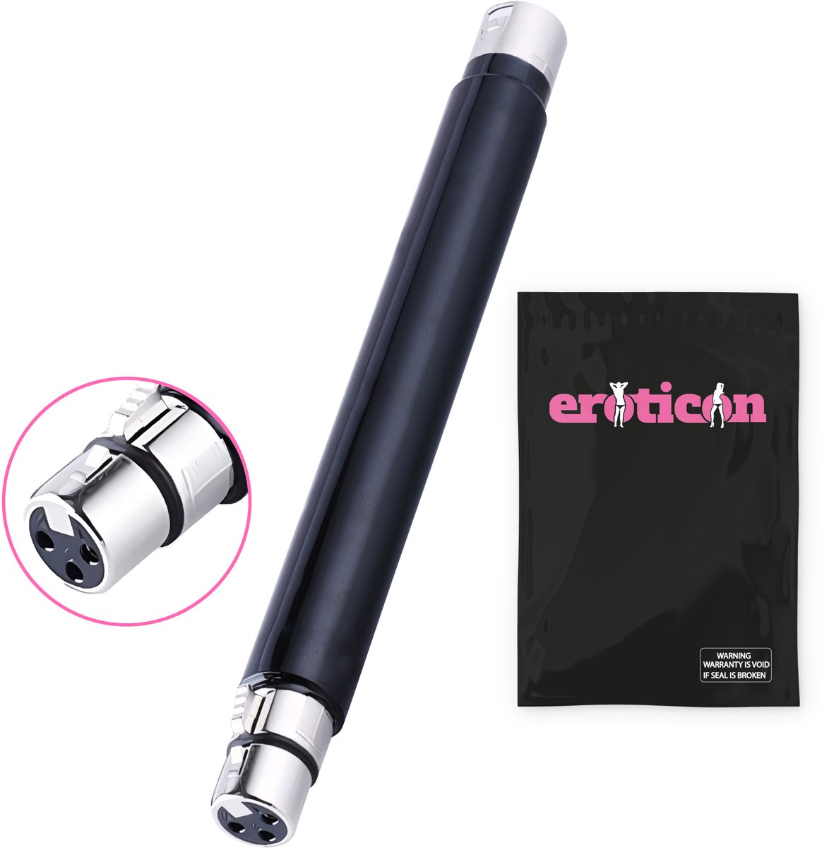 Goedkoopste Eroticon verlengstuk voor Sex machine - 25cm lang - Recht en Stevig - Seksmachine accessoire - 3XLR opzetstuk