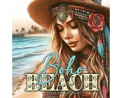 Boho Beach Coloring Book for Adults