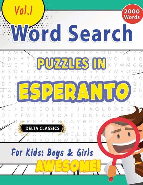 Word Search Puzzles in Esperanto for Kids