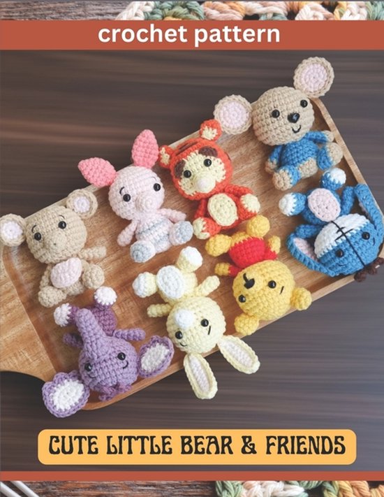 Cute Little Bear & Friend Crochet Pattern - cover