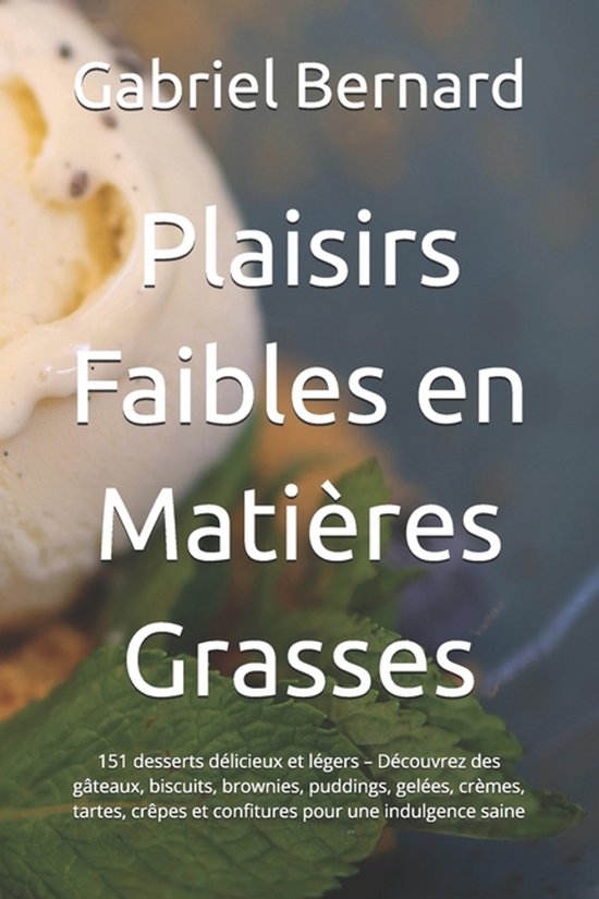 Plaisirs Faibles en Matières Grasses - cover
