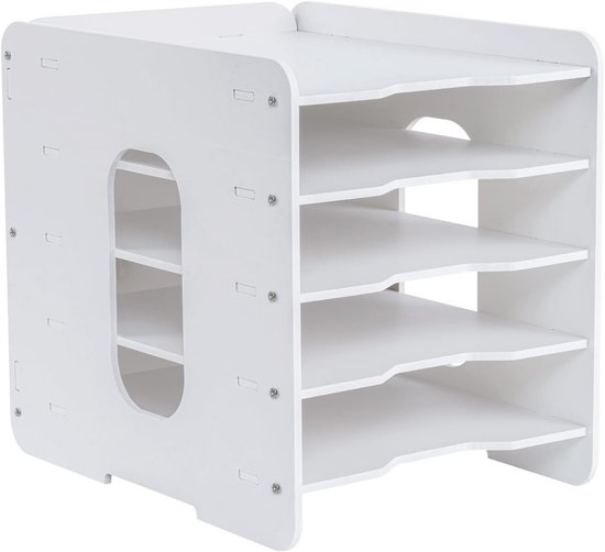 Brievenbakje Bureau Organizer 520 x 305 x 410 mm, 2,3-5,6 cm Verstelbaar A4 Stapelbaar