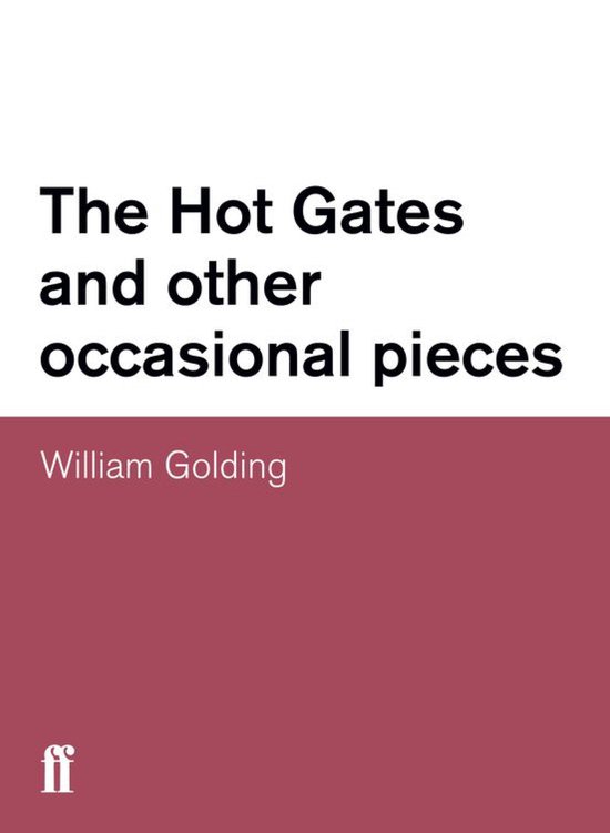 The Hot Gates and other occasional pieces - cover