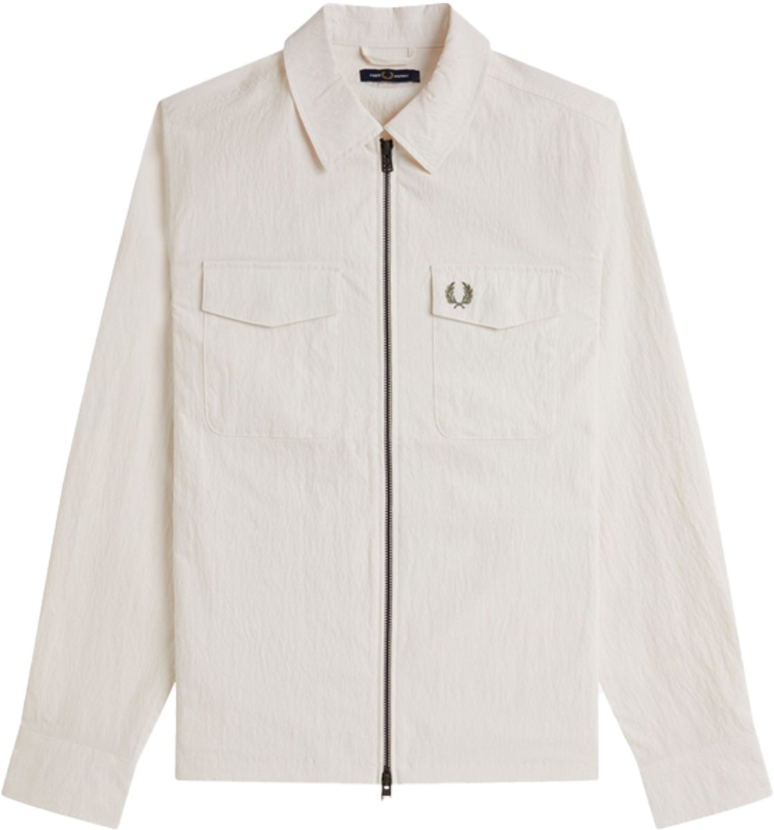 Fred Perry Zip Through Overshirt Geel