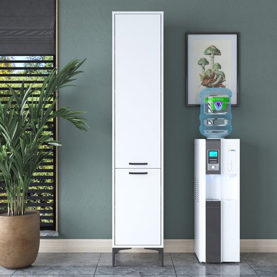 trendteam smart living - Multifunctionele kast - Garderobe - Nevada - Opbouwmaat (BxHxD) 111 x 191 x 34 cm - Kleur wit - 213215701