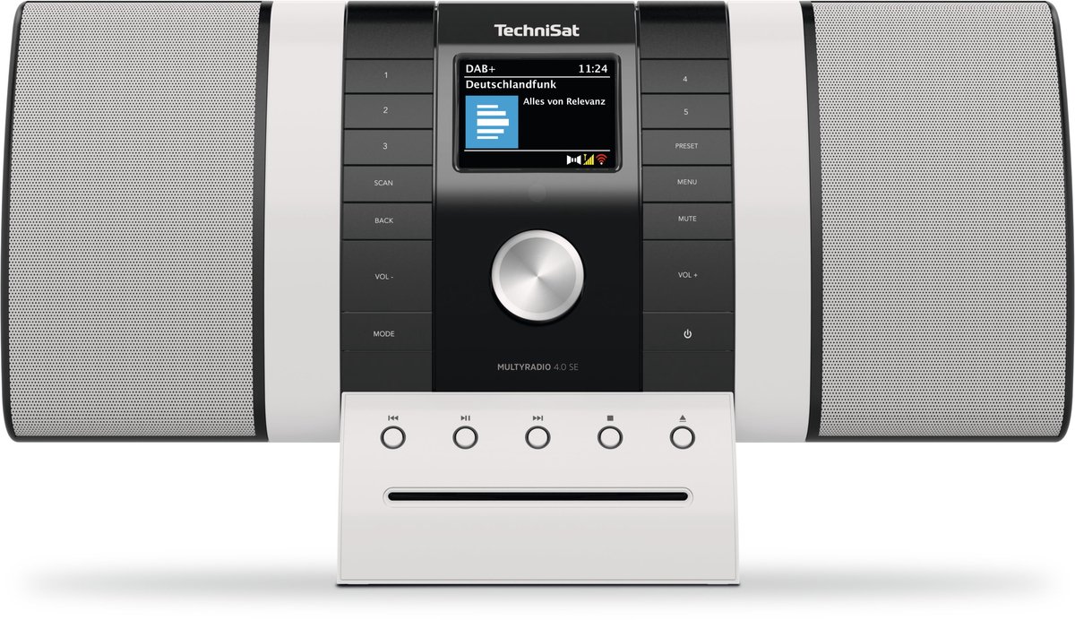 TechniSat MULTYRADIO 4.0 SE, schwarz/weiß Internetradio DAB+, VHF (FM) Zwart, Wit
