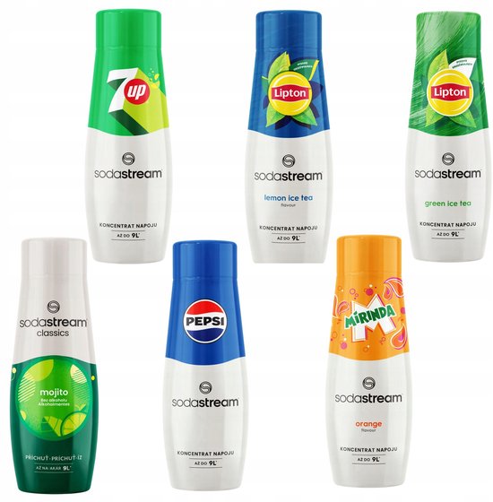 SodaStream Serie - Limonadesiropen - Mix van Smaken - Duurzaam - Thuisgebruik