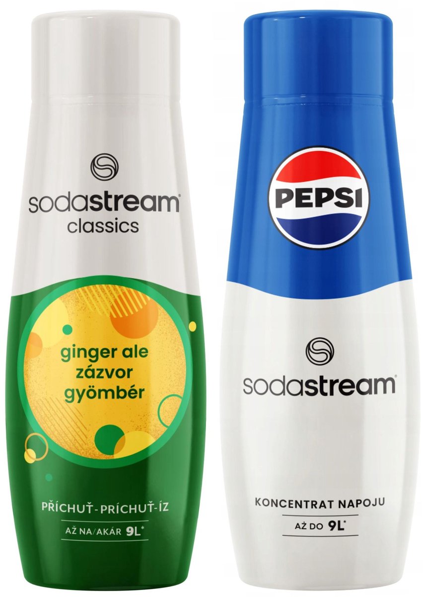 Soda Stream - Limonadesiropen - Imbir Ginger - PEPSI - 2x440 ml
