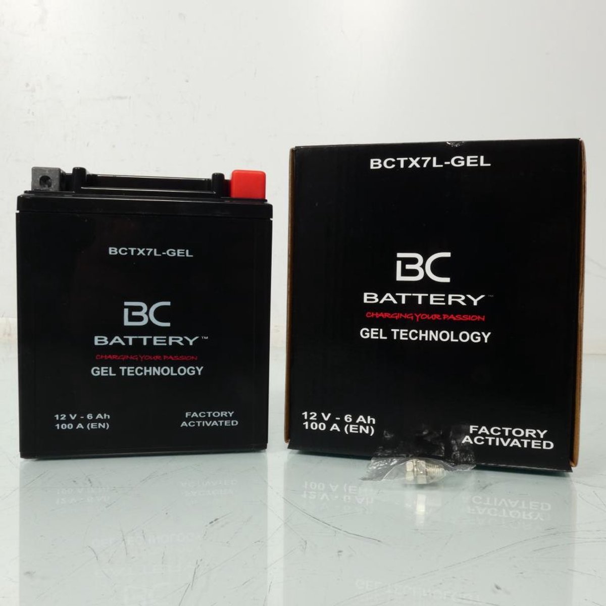 Batterie SLA BC Battery pour Moto Kymco 125 Meteorit 1999 à 2002 YTX7L / 12V 6Ah Neuf