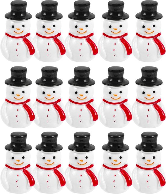Veemoon – Lot 50 Mini Chapeaux Haut-de-forme Pour Bonhomme De Neige – 1,3 X 1,5 Cm – Déco Noël, Mariage, Anniversaire – Accessoires DIY