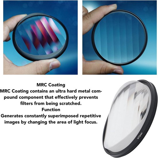 K&F Concept Nano-Bacis 67mm Medium Lineair Prisma Filter Eenzijdig