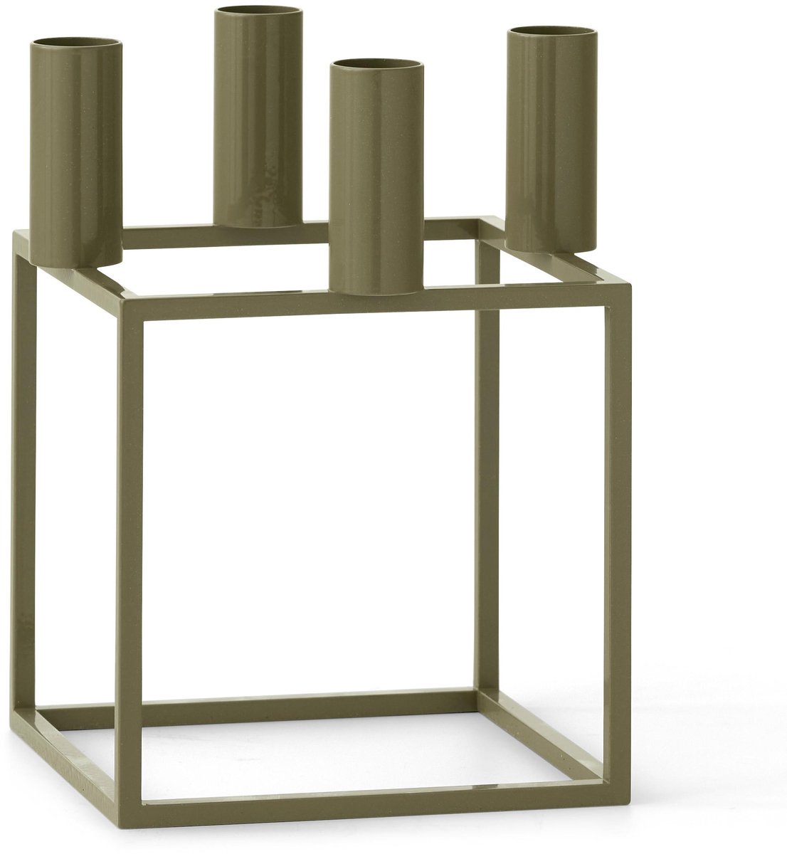 Kubus 4 Kandelaar Olijf
