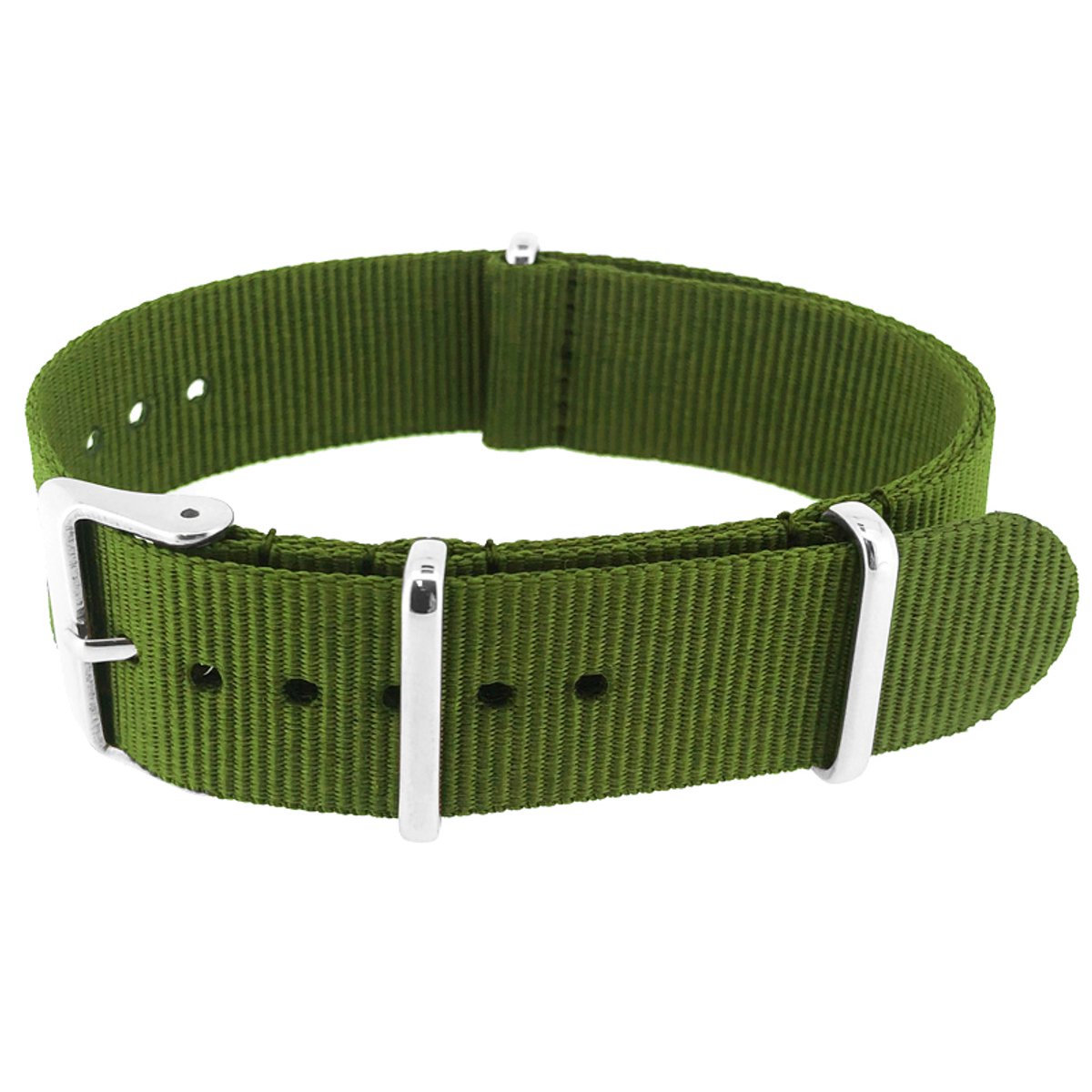 NATO Horlogeband G10 Military Nylon Strap - Original NATOS.com® - Legergroen 24 mm