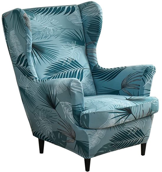 E EBETA Hoes fauteuil jacquard, Fauteuilhoezen, stretchhoes voor relaxfauteuil compleet, Elastische hoes voor tv fauteuil (Olijfgroen