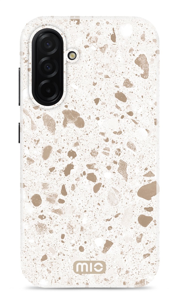 MIO by Mobilize Hoesje | Geschikt voor Samsung Galaxy A26 | Compatibel met MagSafe | Hard Shell Back Cover | Soft Terrazzo