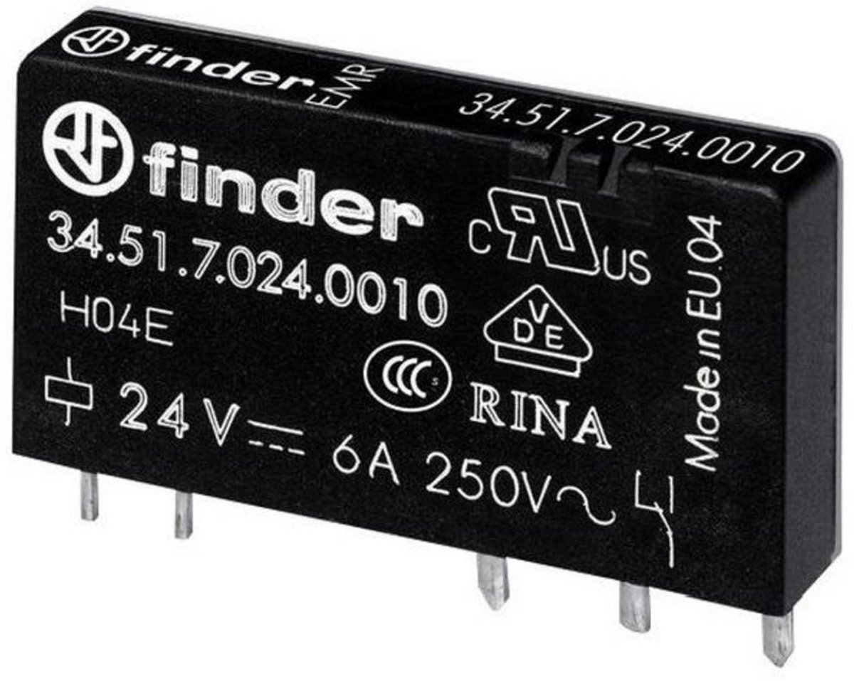 Finder 34.51.7.012.4010 Printrelais 12 V/DC 6 A 1x wisselcontact 1 stuk(s)