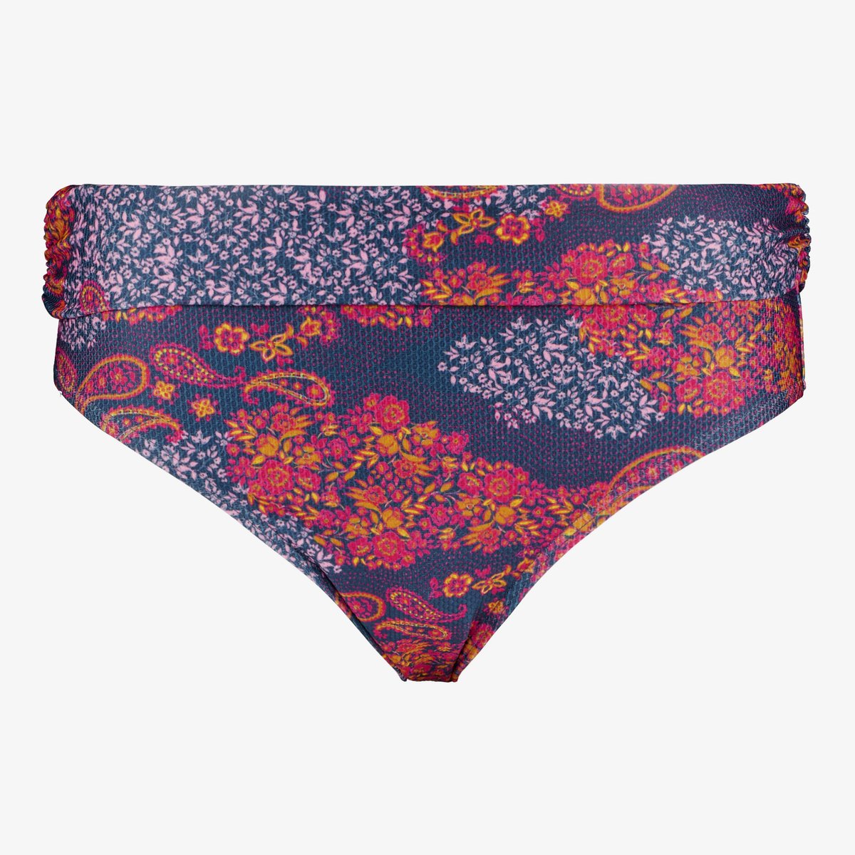 Osaga dames bikinibroekje met overslag print blauw - Maat 44