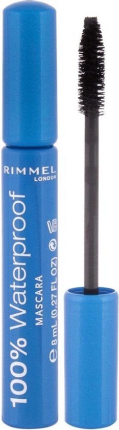 Rimmel London 100% Waterproof Mascara - 001 Black