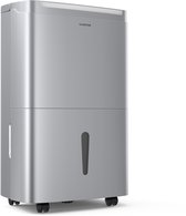 Bol.com Klarstein Dryfy Connect 50 Luchtontvochtiger - 50 L/Dag - 45-55 M² - App controle - Mobiel - Watertank - Roestvrij Staal aanbieding