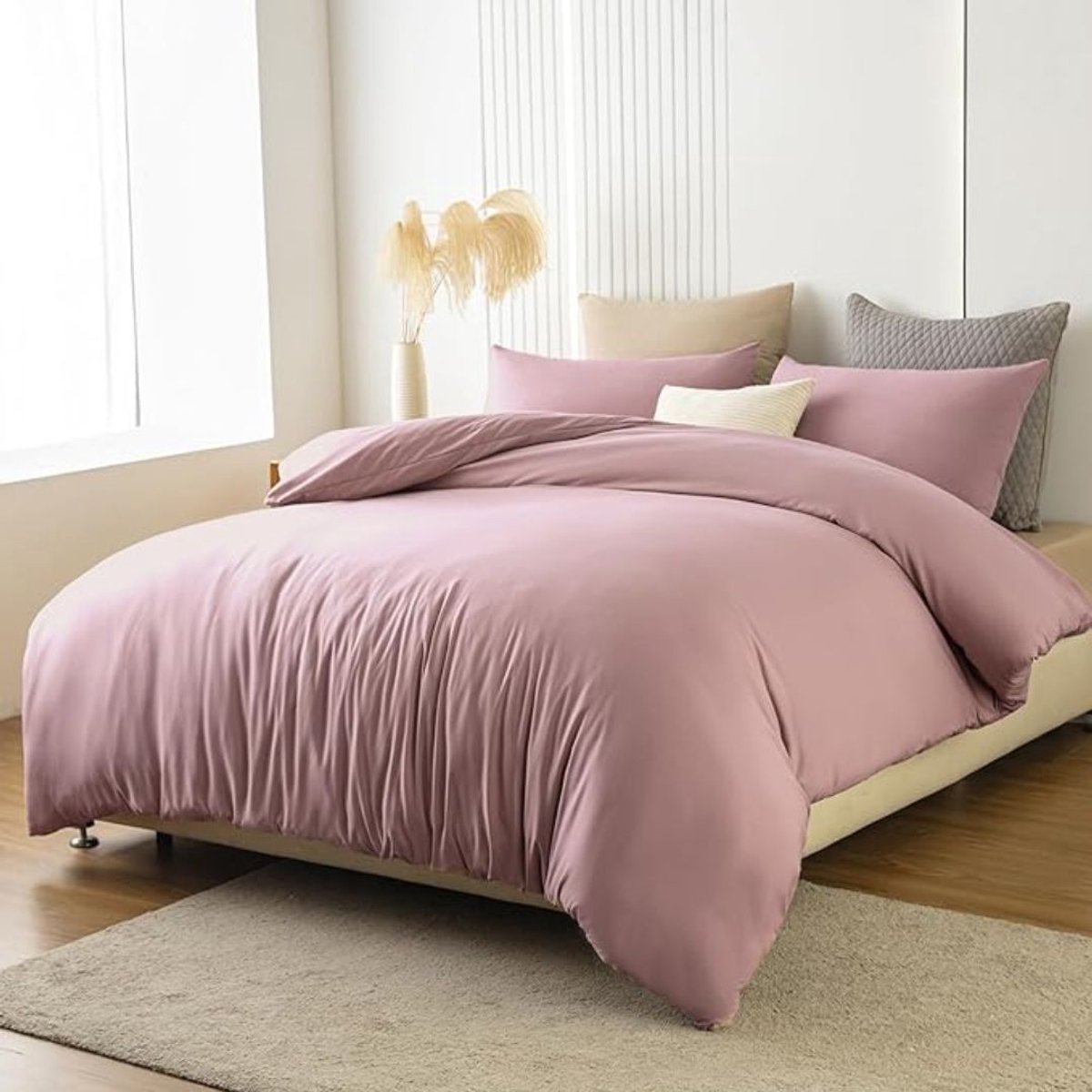 GTB® Dekbedovertrek 180x200 - Dekbedovertrek - Dekbed - Roze - 200cm x 180cm x 3cm