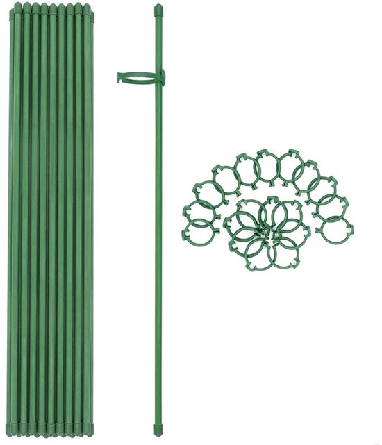 Klimhulp voor Plant - 12 Stuks - 40cm - Met 12 gespen - Plantenstok - Plantenstokken -...