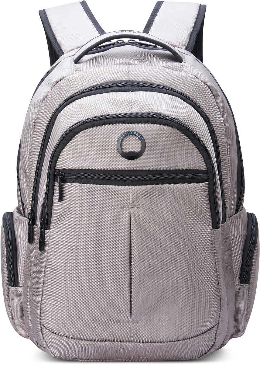 Delsey Element Backpack Flier – 24 Liter – Laptoprugzak 15,6 inch – Smart-Sleeve – Grey