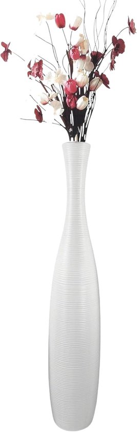 Decoratieve hoge keramische vloervaas voor pampasgras en takken - Luxe en stabiel, 50-90 cm