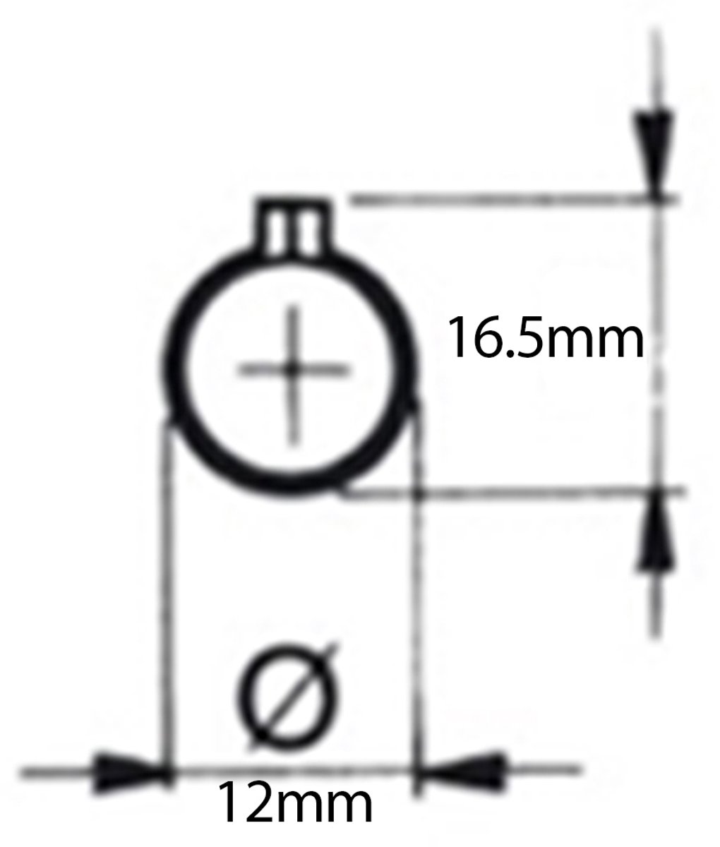 Scharnier 80 mm, stalen profiel, lasbaar, met verwijderbare pen