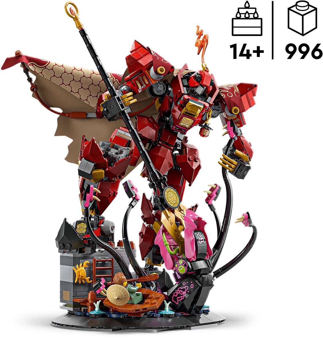 LEGO NINJAGO De Vuurriddermecha Bouwpakket voor Kinderen - 71846 – foto 7