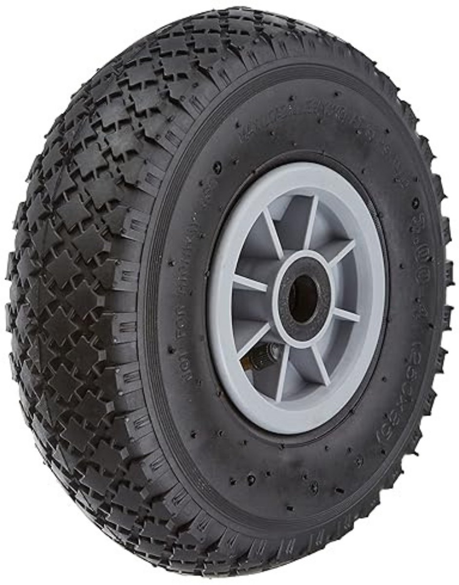 GTB® Steekwagenwielen - Steekwagen - Luchtband Rubber - Zwart - 26cm x 9cm x 26cm