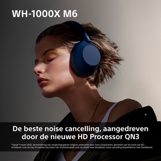 Sony WH-1000XM6 - Casque sans fil à réduction de bruit - Noir