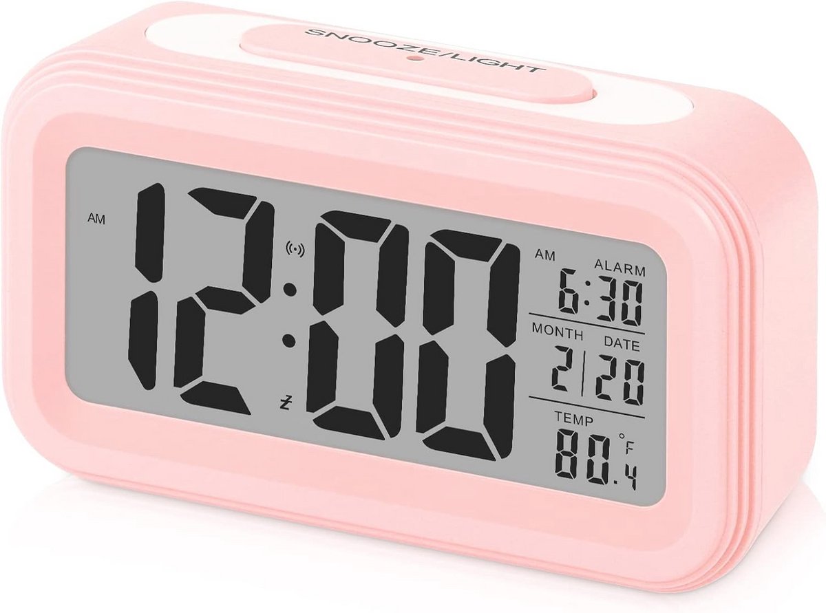 Digitale wekker met snooze en LED-display voor kinderen en tieners