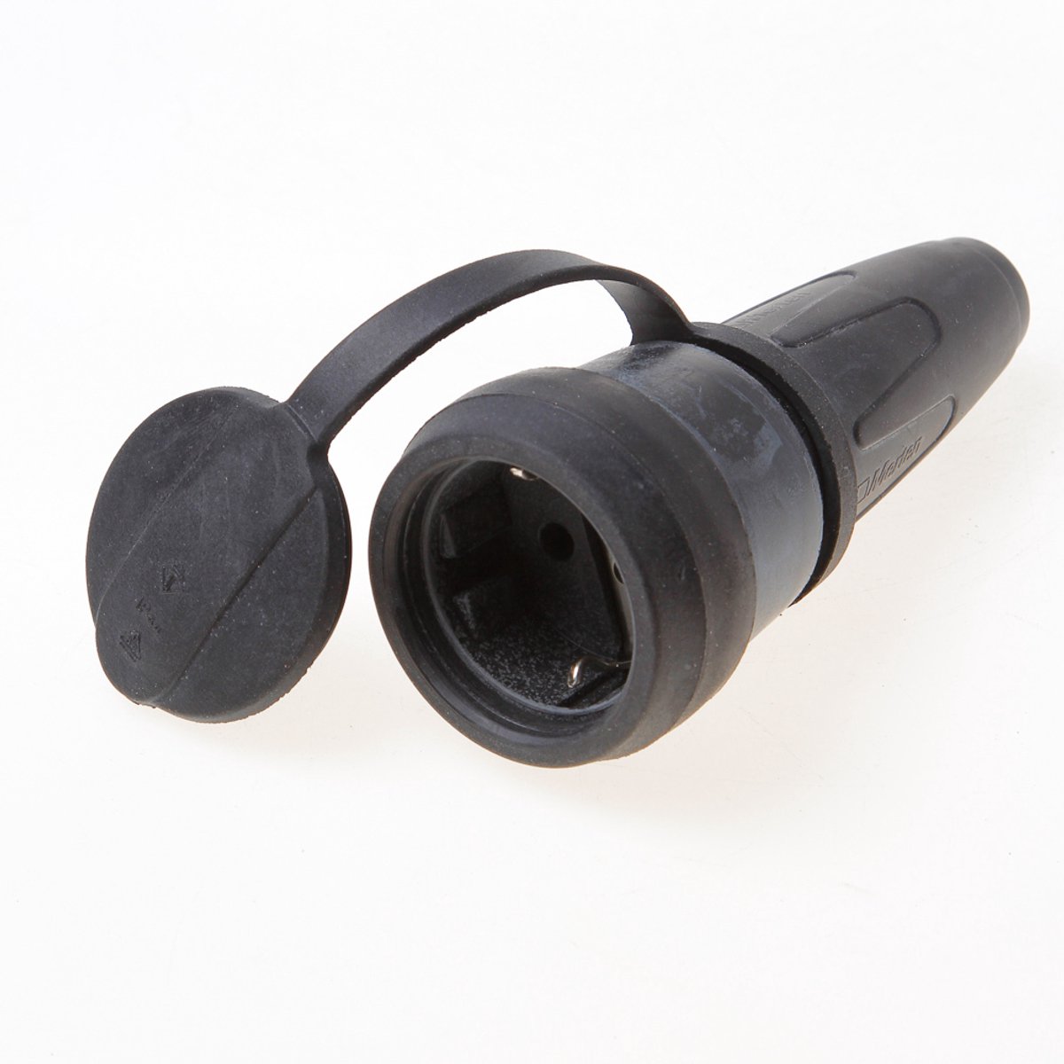 Merten 173051 Koppeling met randaarde Rubber 250 V Zwart IP44