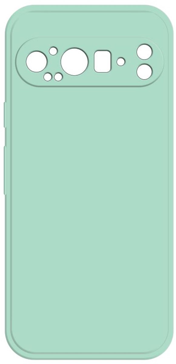 Hoesje voor Google Pixel 9 Pro - Phonesta Color Silicone Back Cover - Mintgroen
