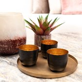 Atmooz - Theelichthouder Arras (set van 3) - Voor 3 aparte kaarsen - Kaarshouder - Hoogte 7cm - Metaal