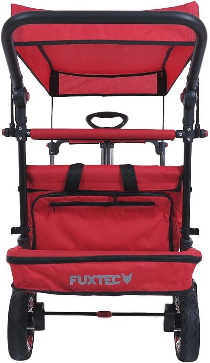 Opvouwbare Bolderkar - Ruime, Duurzame Transportkar met Dubbele Remmen en UV-bescherming voor Kinderen en Outdoor van LifeGoods — afbeelding 5