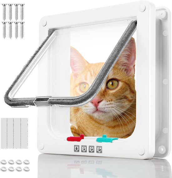 Petsafe Staywell Kattenluik Classic met tunnel wit