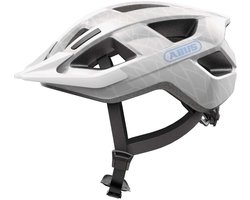 Fietshelm ABUS ADURO 3.0 LED white art L - 58-62 cm - wit - Geschikt voor gebruik op elektrische fietsen - stadsfietsen - 335 g