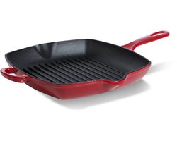BK Bourgogne Grillpan - 26cm - Gietijzer - Chili Red