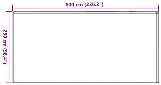 vidaXL - Tenttapijt - 250x600 - cm - HDPE - zandkleurig van Vidaxl — afbeelding 2