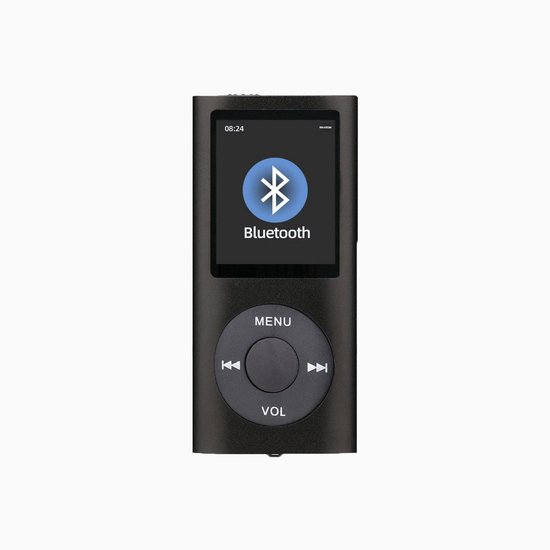 MP3-speler - MP3-muziekspeler - Ondersteunt tot 32 GB geheugen - 1,8-inch digitaal LCD-scherm - Draagbare HiFi-muziekspeler - Verliesloze audiokwaliteit - Met luidsprekers - Zwart