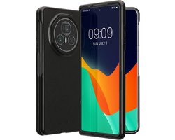 kwmobile Hoesje geschikt voor HONOR Magic V3 - 2-delig telefoonhoesje in zwart - Imitatieleer