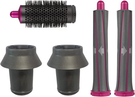 Geschikt voor 5Pcs Automatische Curling Attachment voor Dyson Supersone Haardroger, Curling Barrels Volumizing Borstel Kam en Magic Adapter